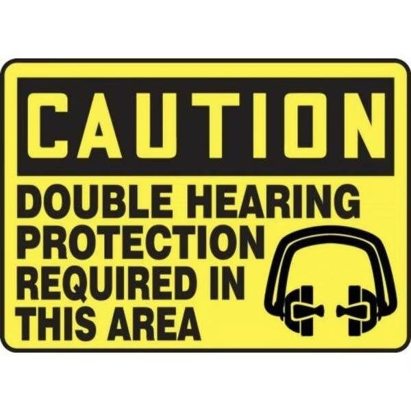 Accuform OSHA CAUTION SAFETY SIGN DOUBLE MPPE446XV MPPE446XV - main